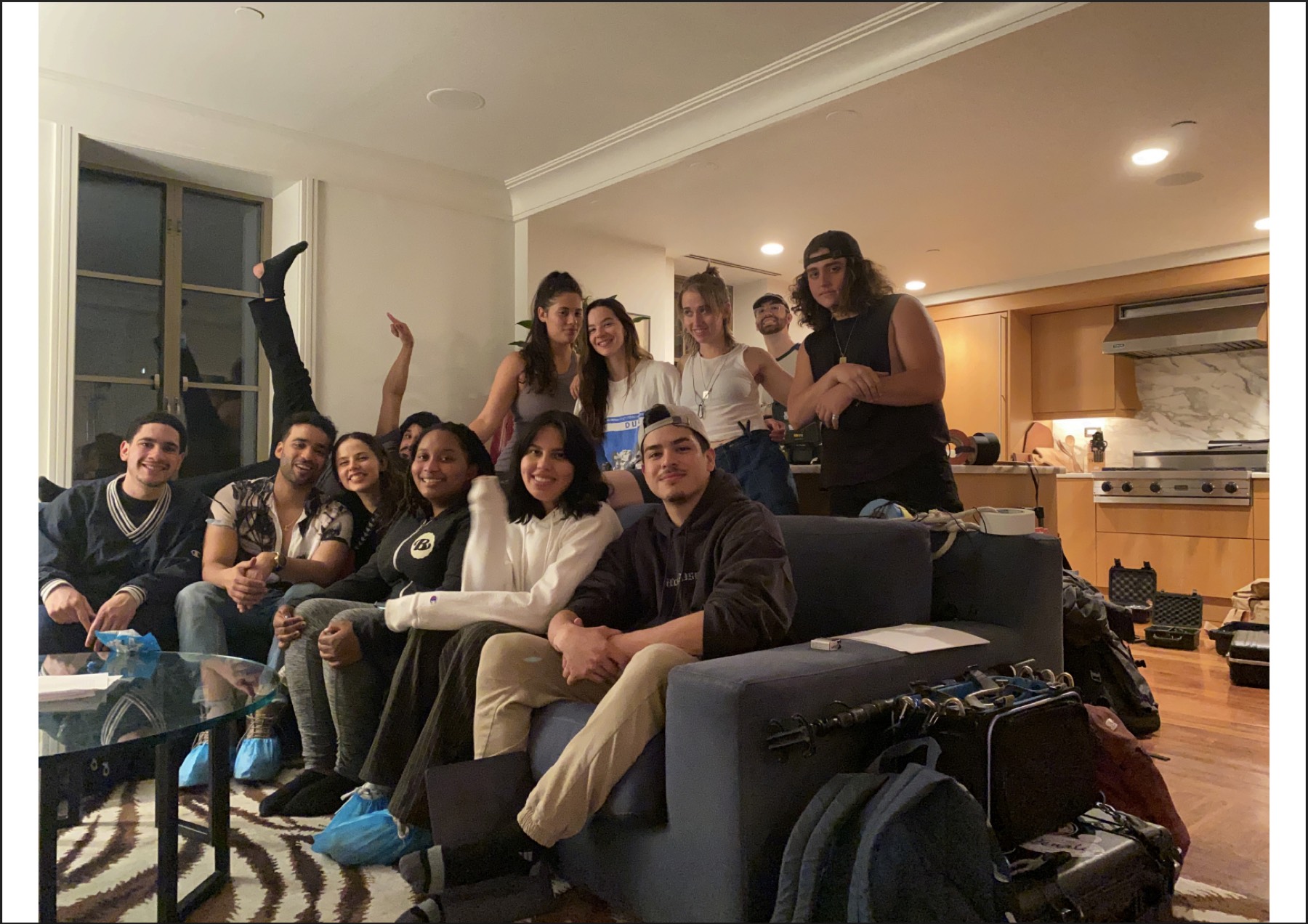 Crew of the short film Last Night